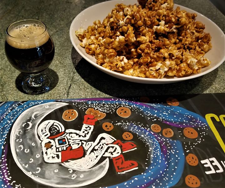 Sometimes even an astronaut needs a snack. We’re tapping our oatmeal stout Astronaut Cookies…