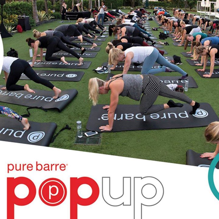 Get ready for a Pure Barre Pop-up workout featuring our friends from Pure Barre!…