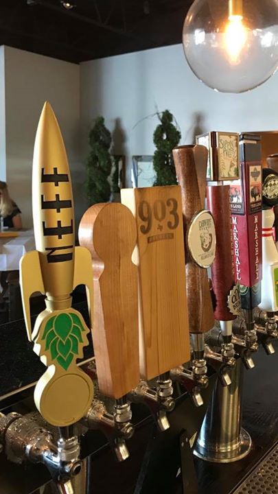 Our new tap handles are . Best in town? Oklahoma? USA? ?