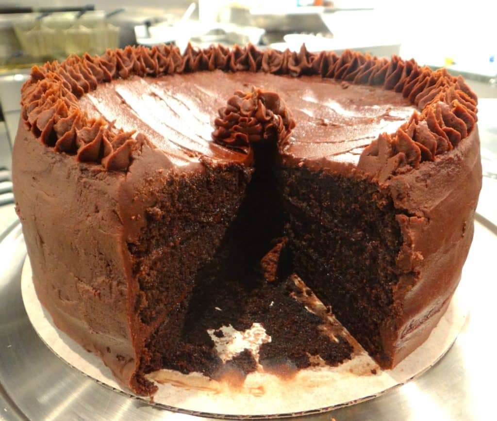 Chocolate fudge cake with butter cream frosting. That is all…?
Happy …